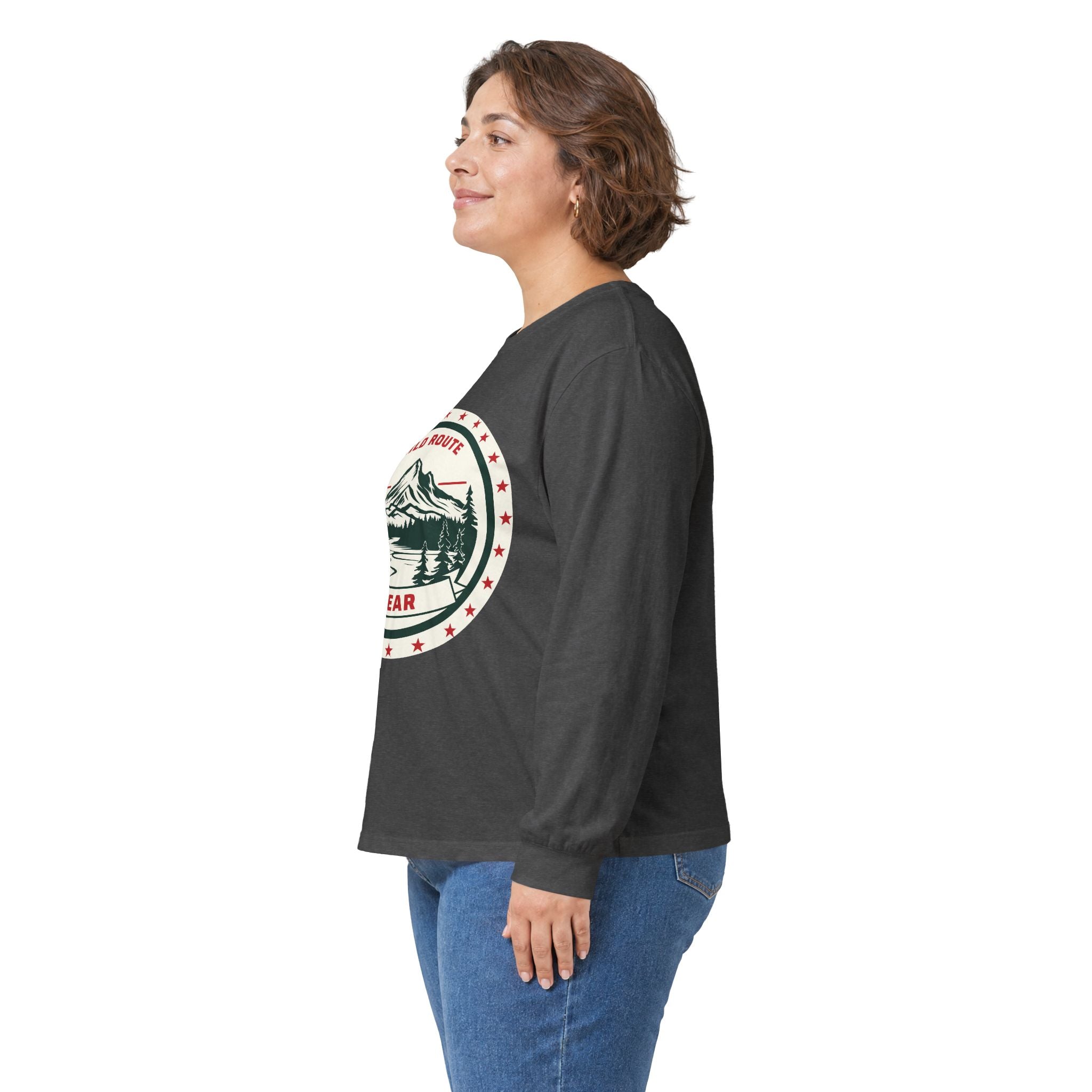 Long Sleeve Tee — Wild Route Gear Mountain Logo