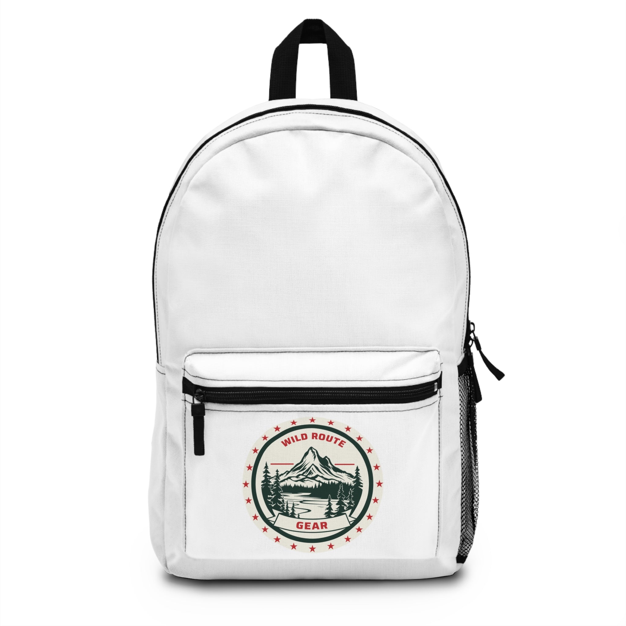 Backpack — Wild Route Gear Mountain Logo Backpack (Outdoor Hiking Daypack)