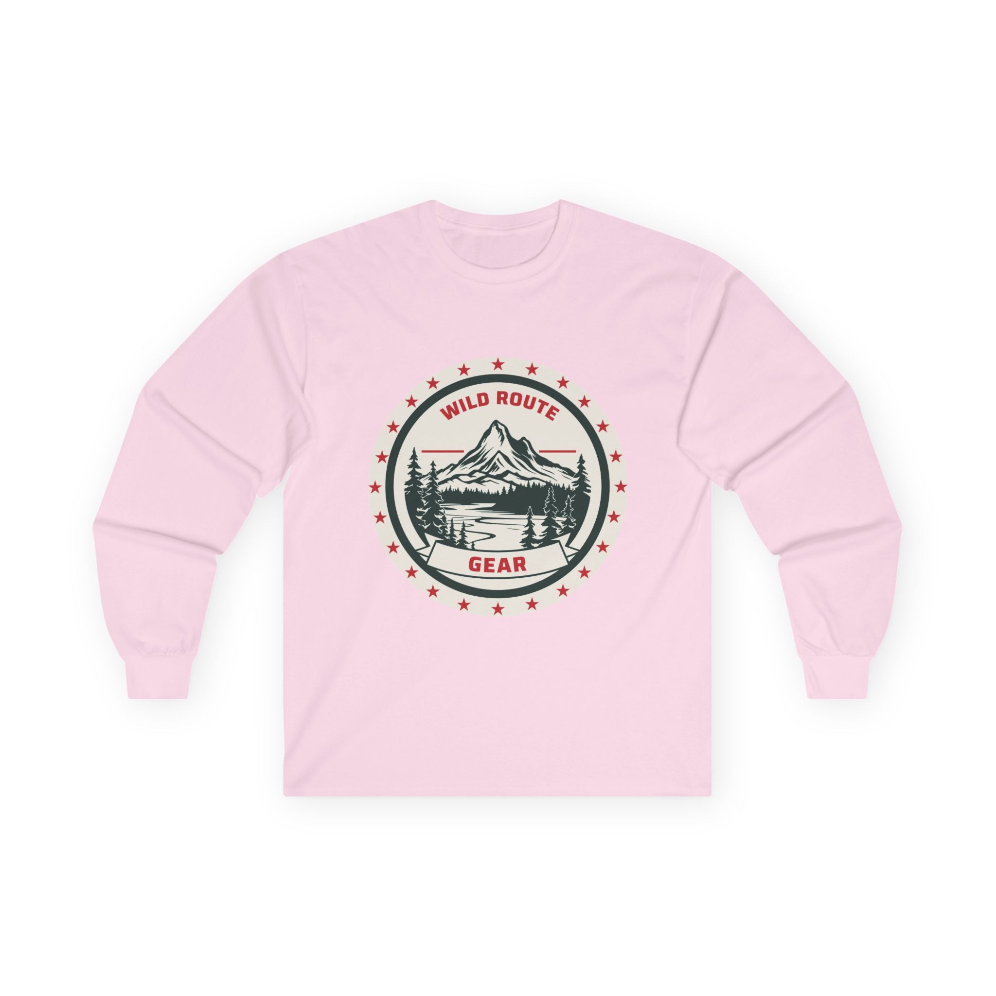 Long Sleeve Tee — Wild Route Gear Mountain Logo