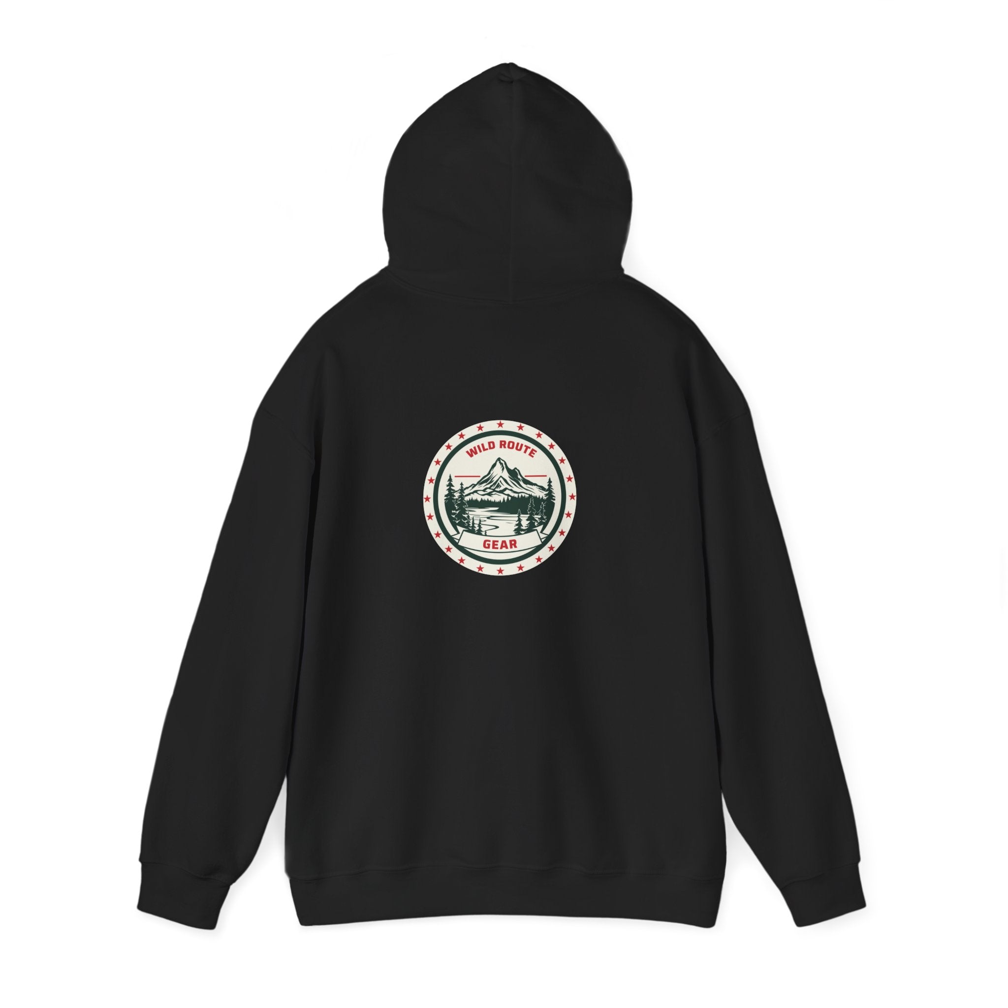 Adventure Bear Hoodie — Scenic Mountain Camp Graphic Sweatshirt