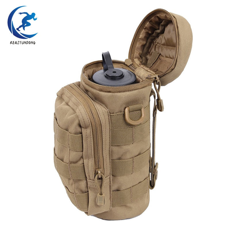 Tactical Water Bottle Pouch – MOLLE Outdoor Waist Bag
