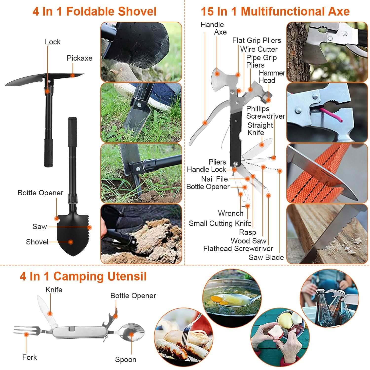 125-Piece Emergency Survival Kit – Tactical Outdoor Gear