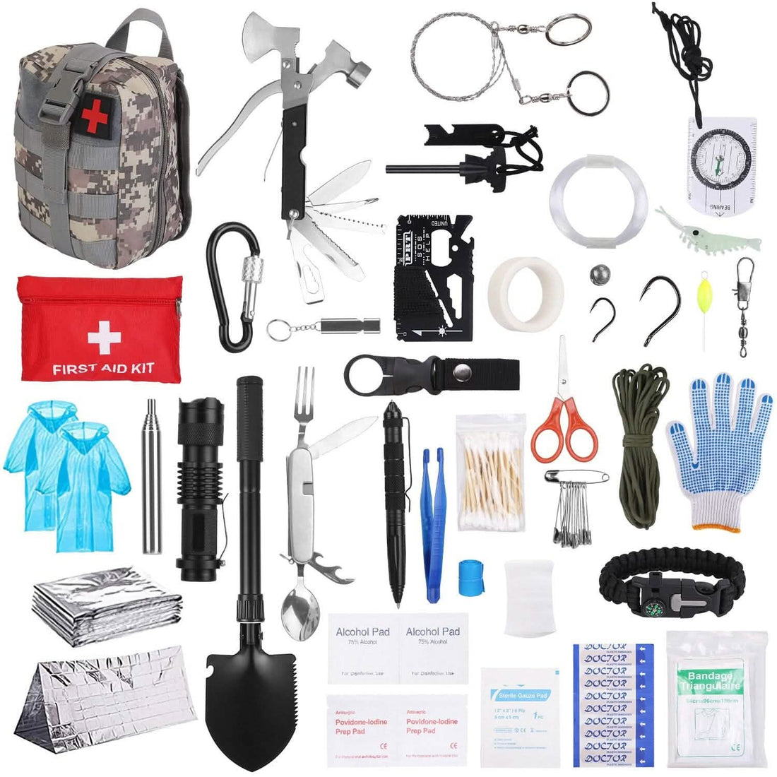 125-Piece Emergency Survival Kit – Tactical Outdoor Gear