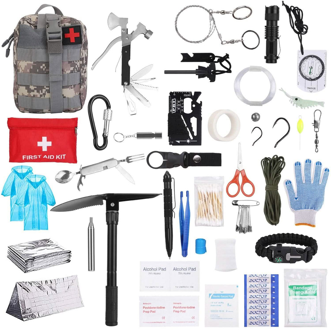 125-Piece Emergency Survival Kit – Tactical Outdoor Gear