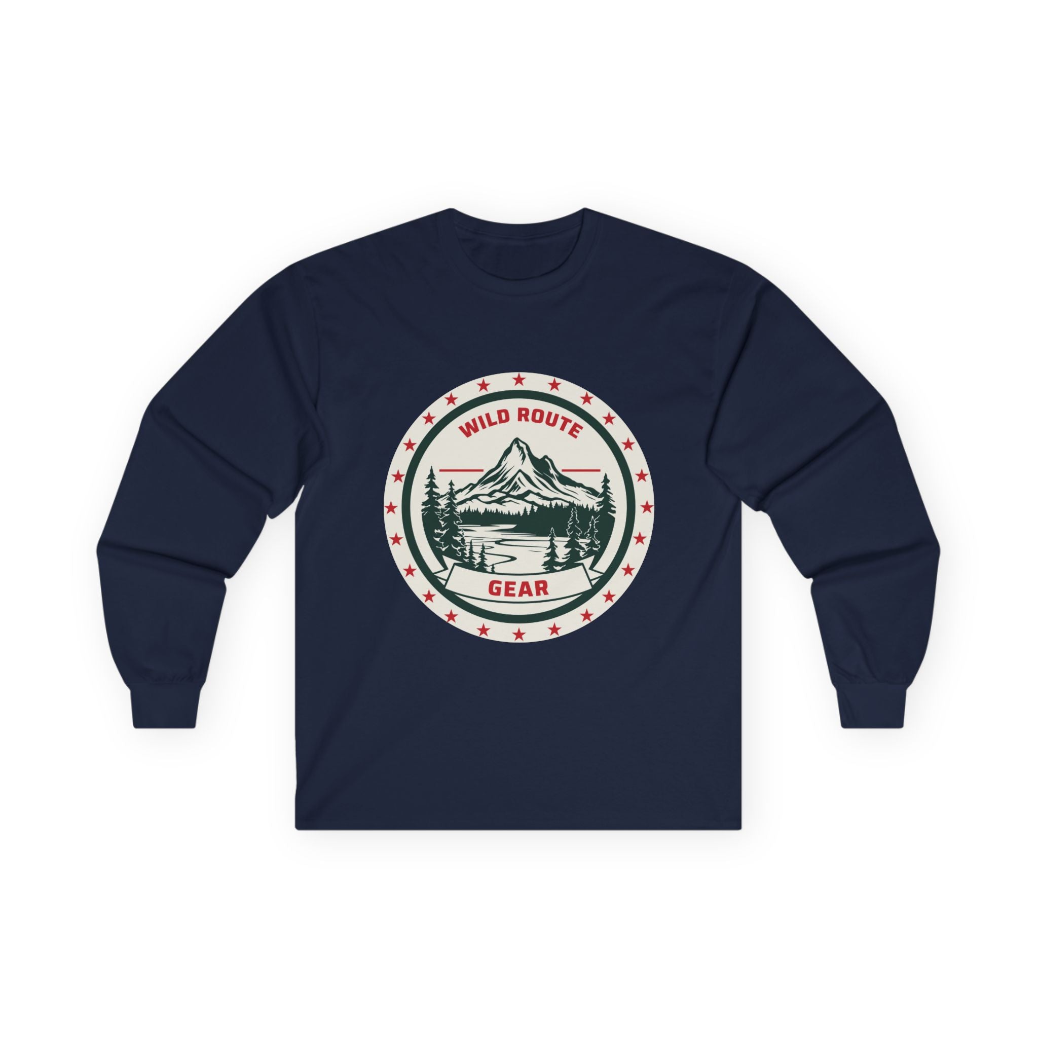 Long Sleeve Tee — Wild Route Gear Mountain Logo