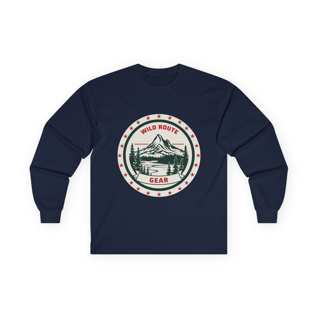 Long Sleeve Tee — Wild Route Gear Mountain Logo
