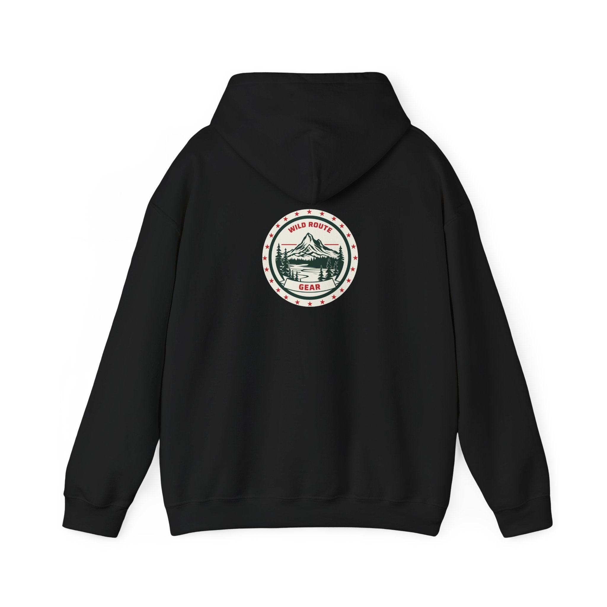 Adventure Bear Hoodie — Scenic Mountain Camp Graphic Sweatshirt