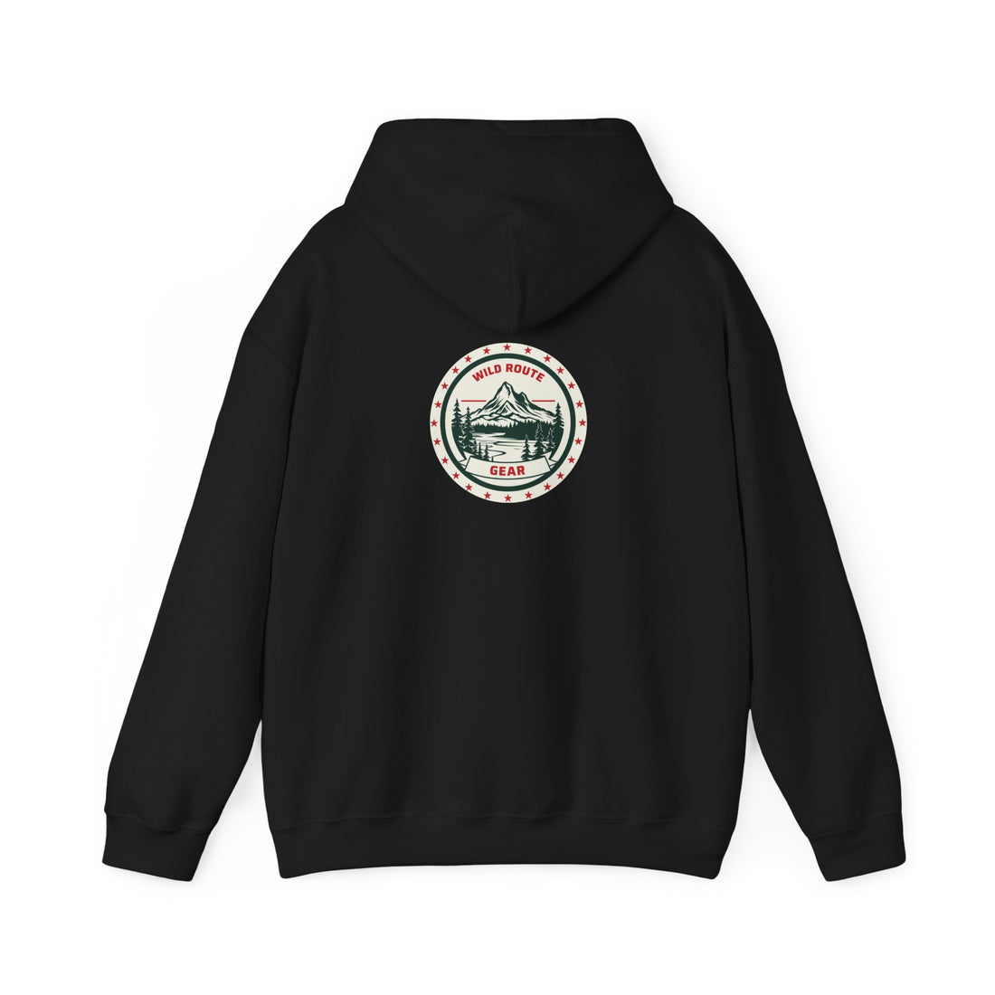 Adventure Bear Hoodie — Scenic Mountain Camp Graphic Sweatshirt