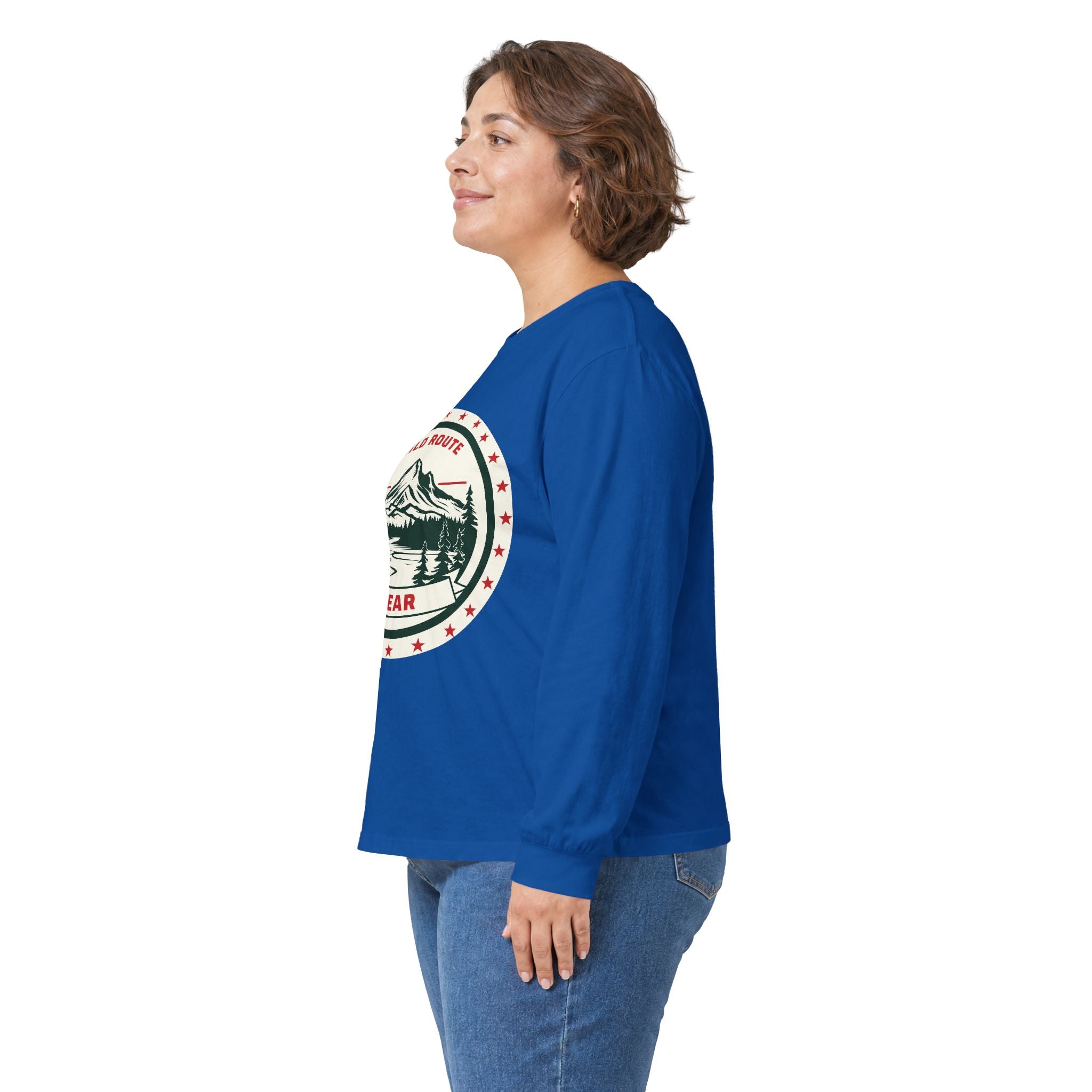 Long Sleeve Tee — Wild Route Gear Mountain Logo