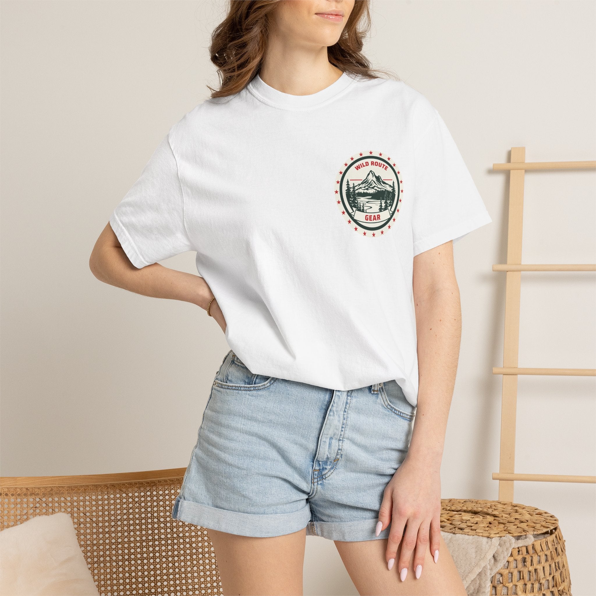 T-Shirt - Mountain Cabin Retro Badge Tee (Est. 1985)