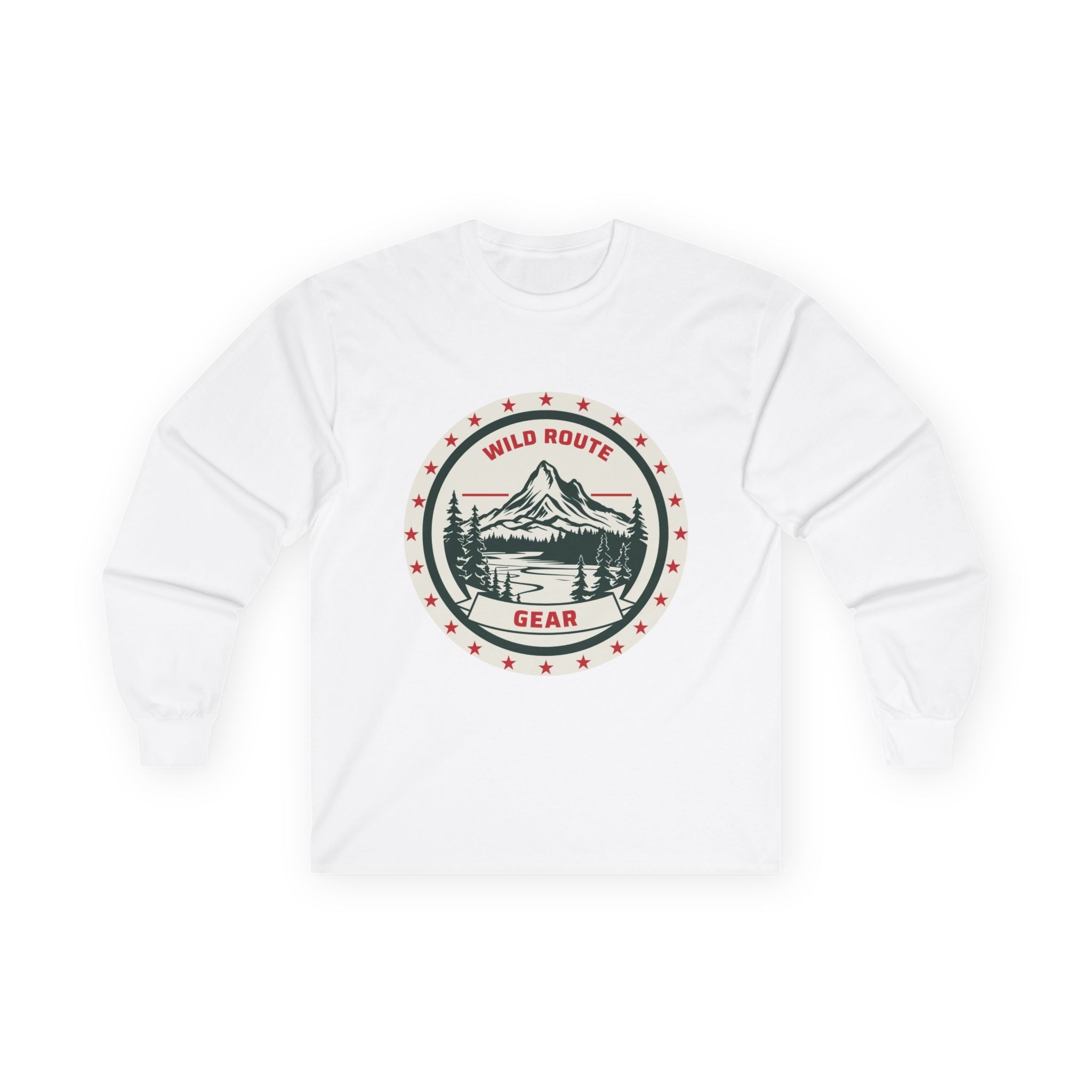 Long Sleeve Tee — Wild Route Gear Mountain Logo