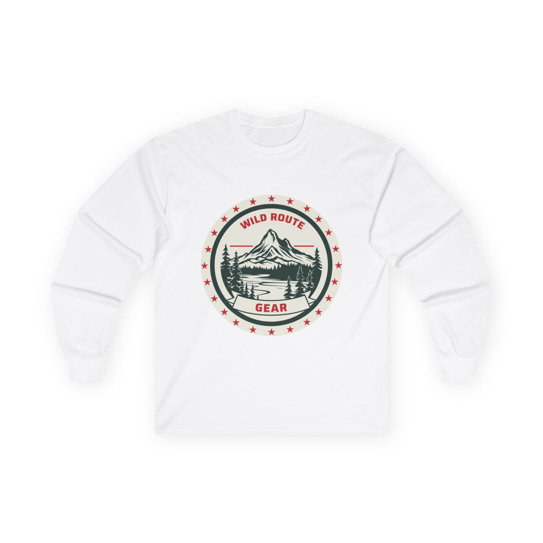 Long Sleeve Tee — Wild Route Gear Mountain Logo