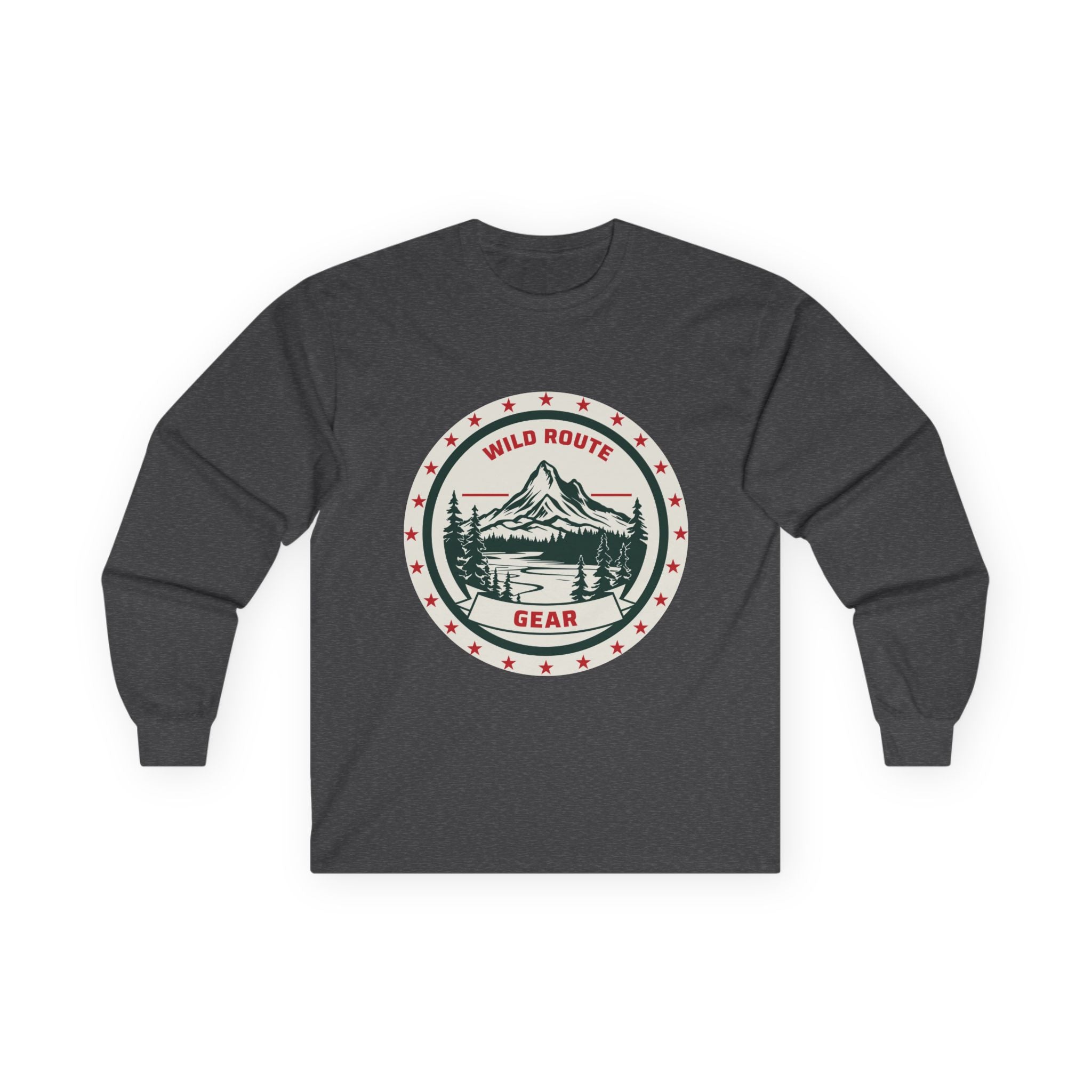 Long Sleeve Tee — Wild Route Gear Mountain Logo