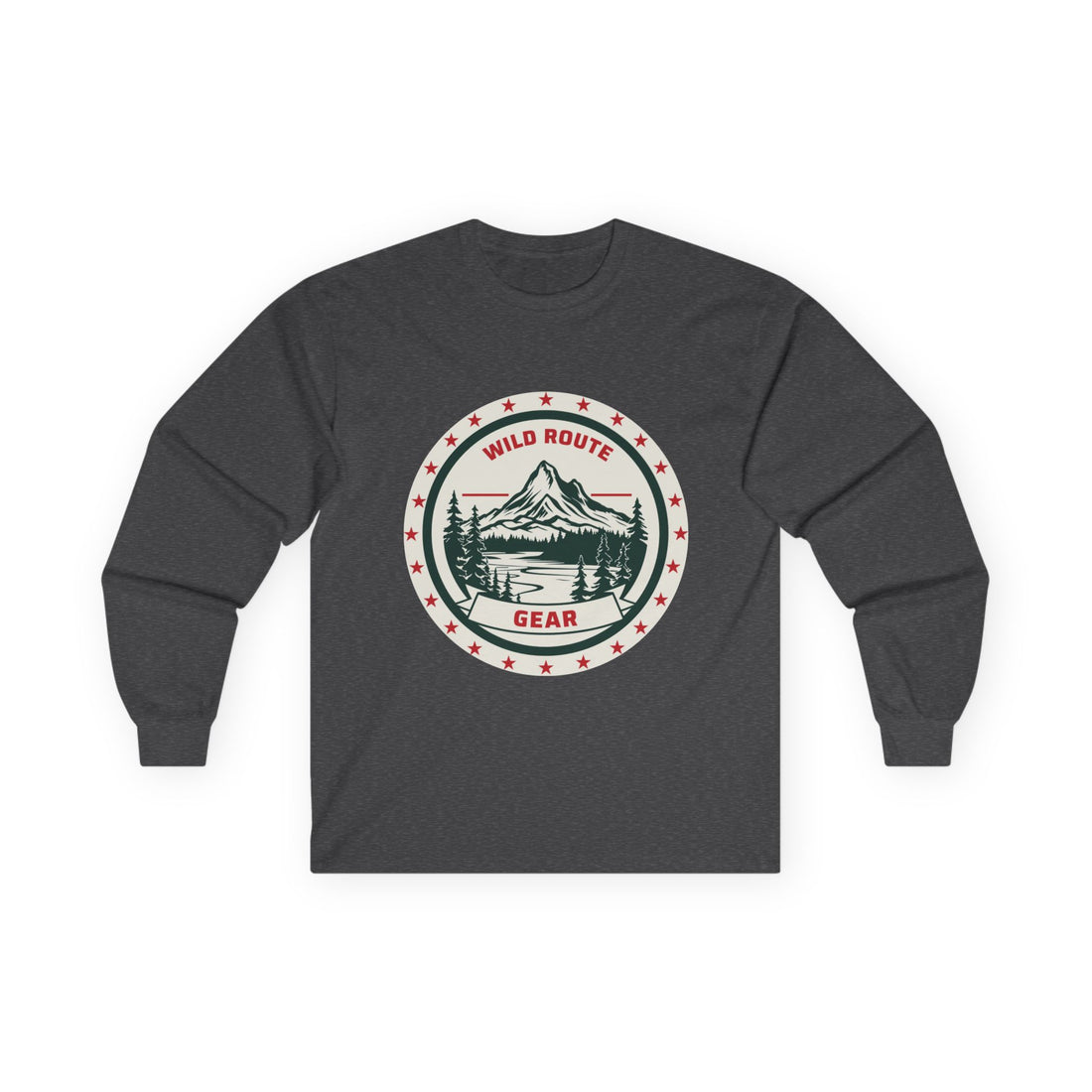 Long Sleeve Tee — Wild Route Gear Mountain Logo