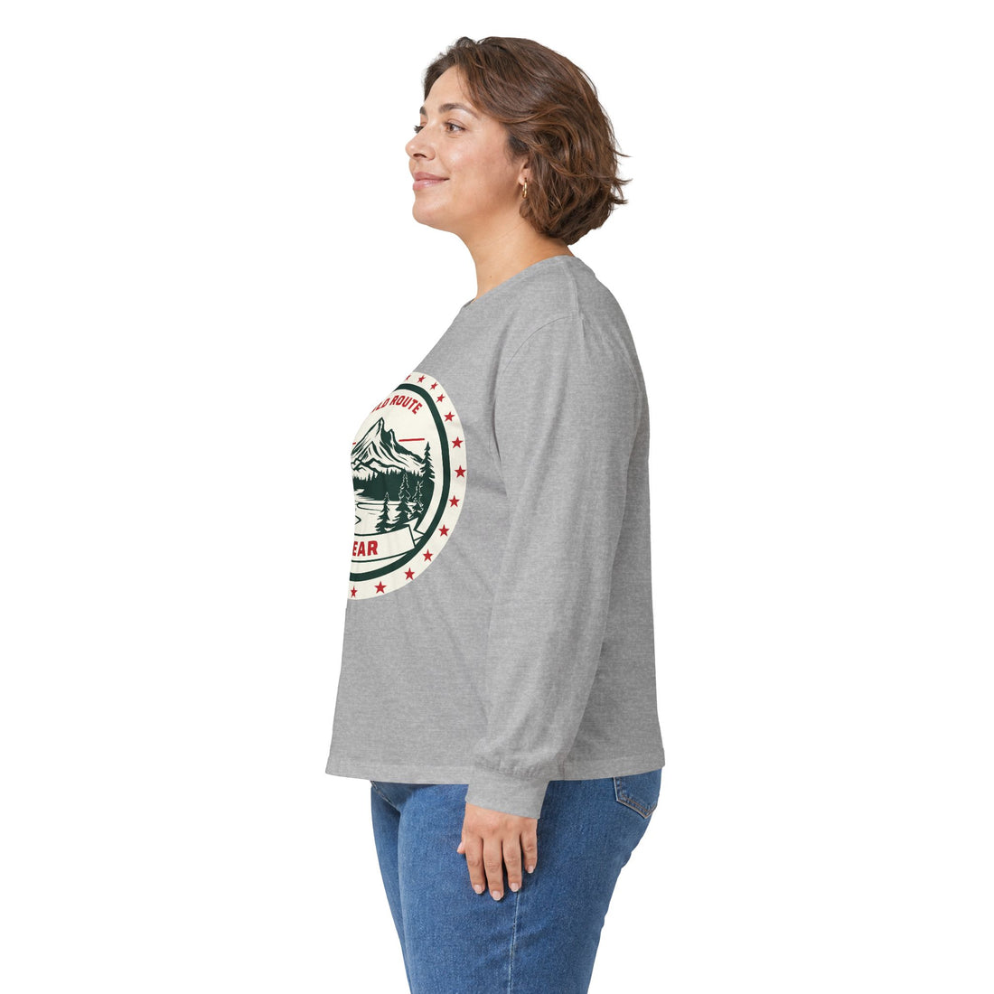 Long Sleeve Tee — Wild Route Gear Mountain Logo