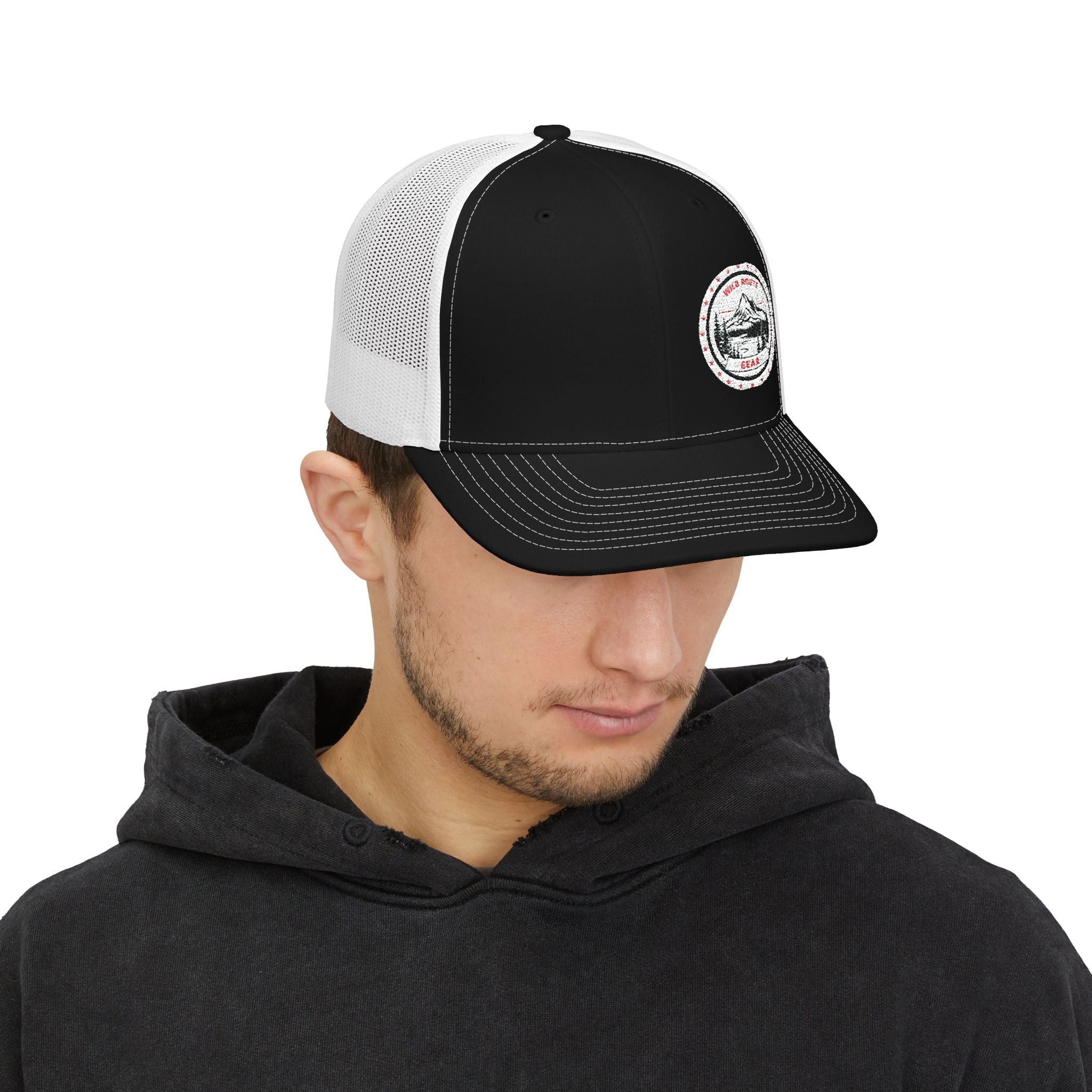 Trucker Cap - Vintage Mountain Patch Snapback