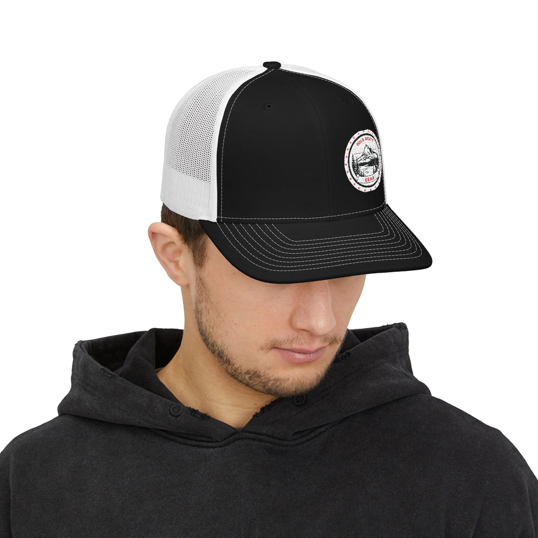 Trucker Cap - Vintage Mountain Patch Snapback