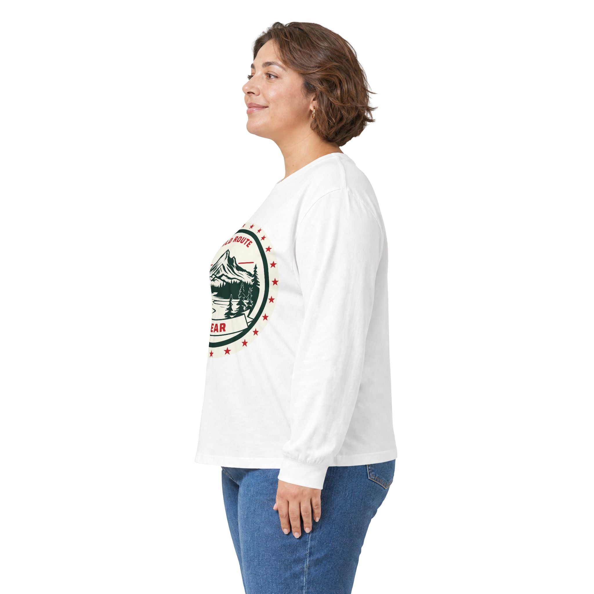 Long Sleeve Tee — Wild Route Gear Mountain Logo