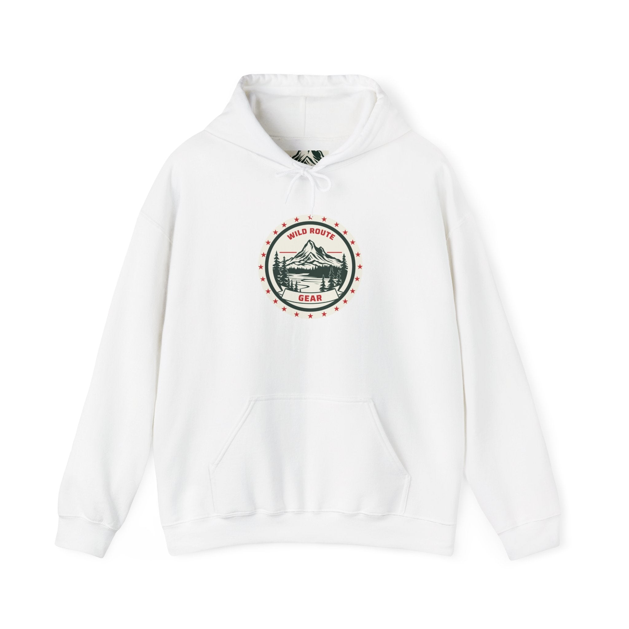 Adventure Bear Hoodie — Scenic Mountain Camp Graphic Sweatshirt