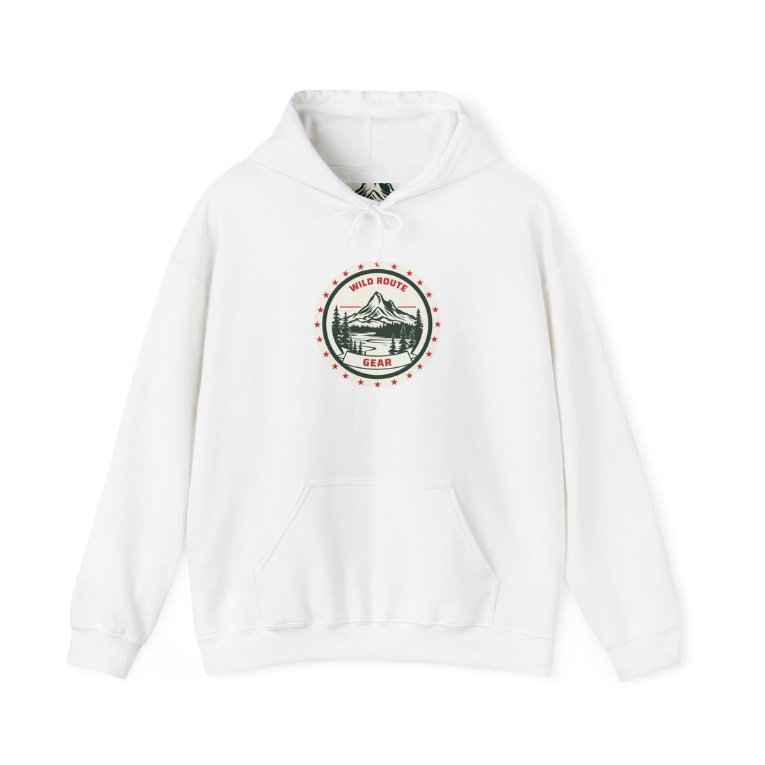 Adventure Bear Hoodie — Scenic Mountain Camp Graphic Sweatshirt