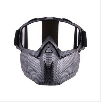 Ski & Snowboard Goggles with Detachable Face Mask – Windproof Set