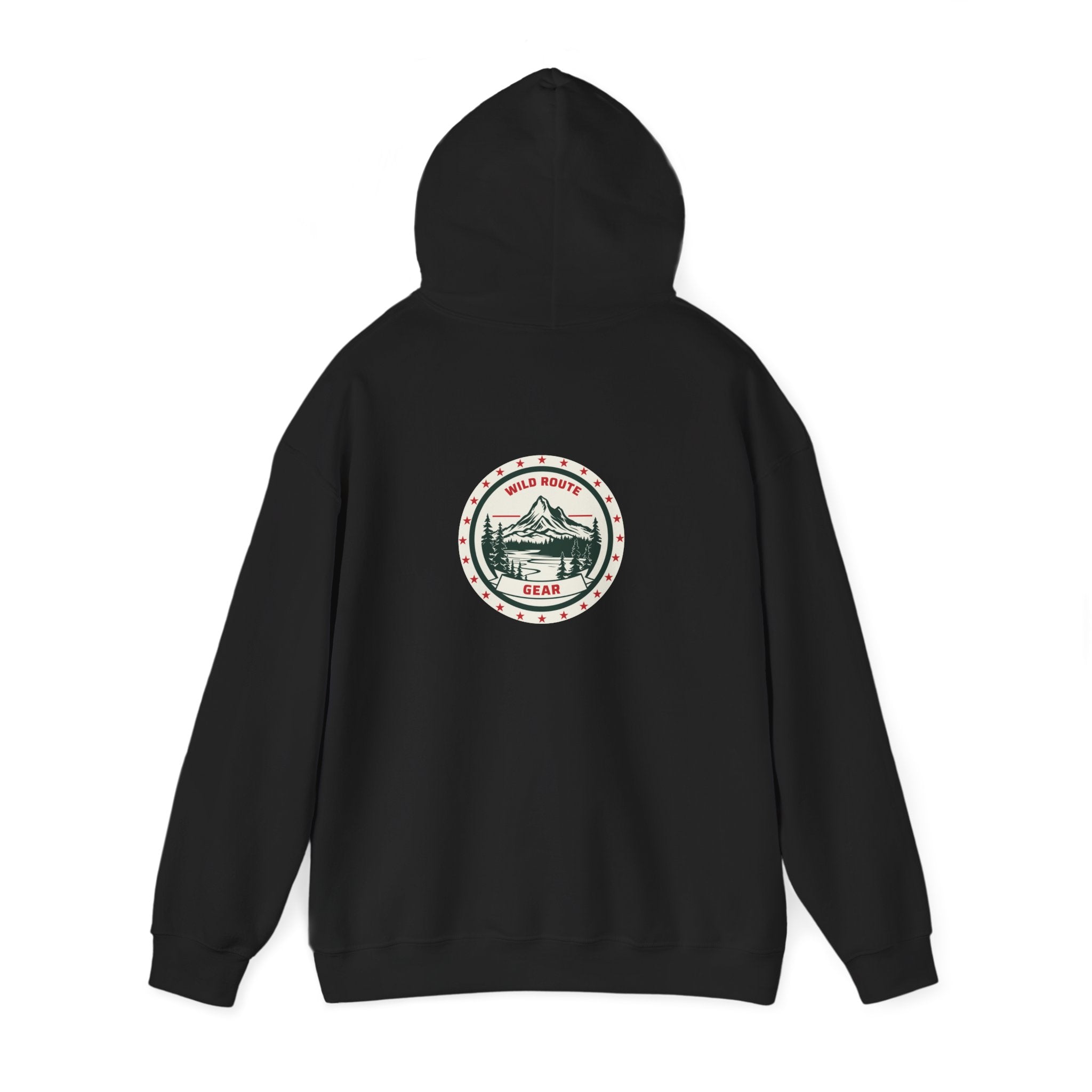 Adventure Bear Hoodie — Scenic Mountain Camp Graphic Sweatshirt