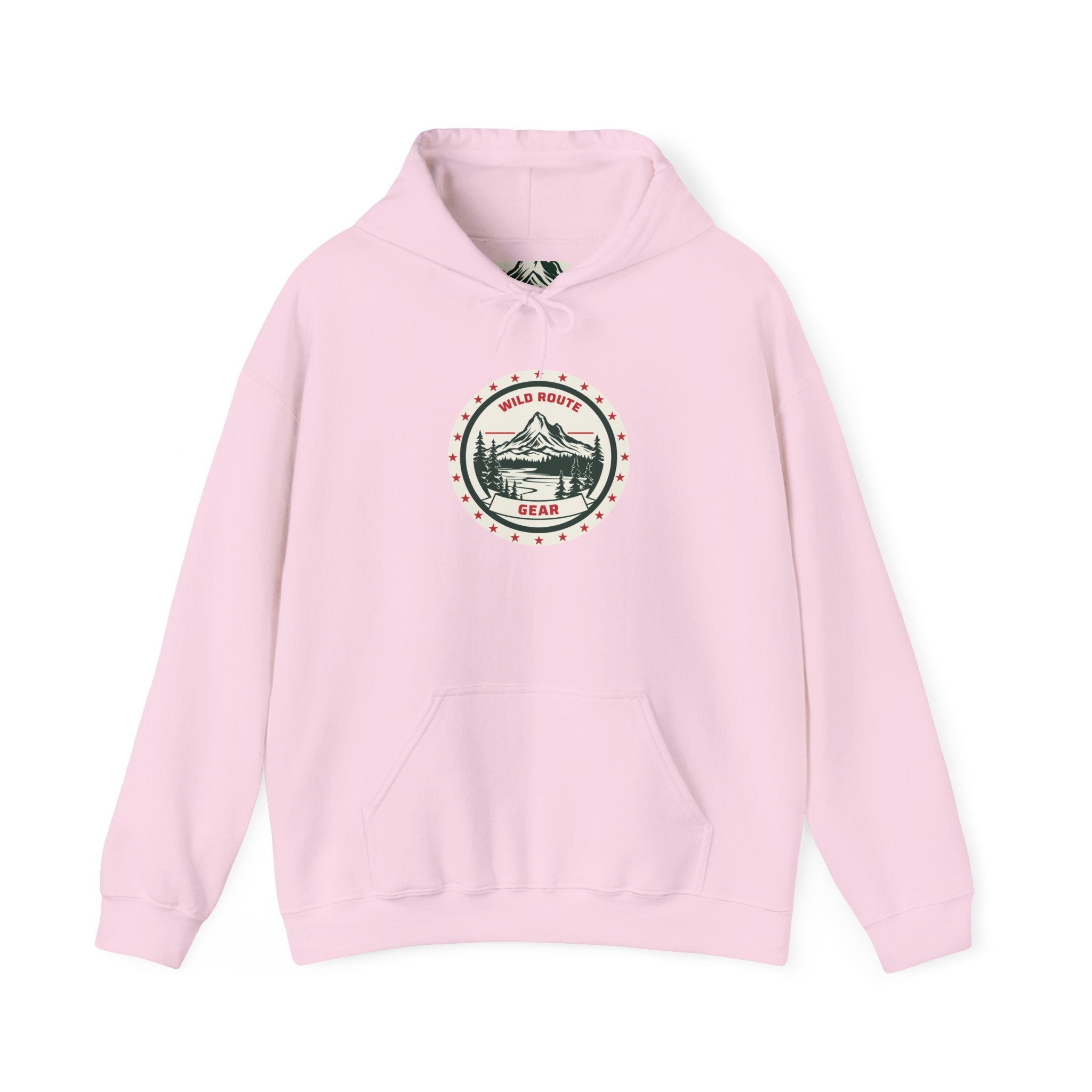 Adventure Bear Hoodie — Scenic Mountain Camp Graphic Sweatshirt