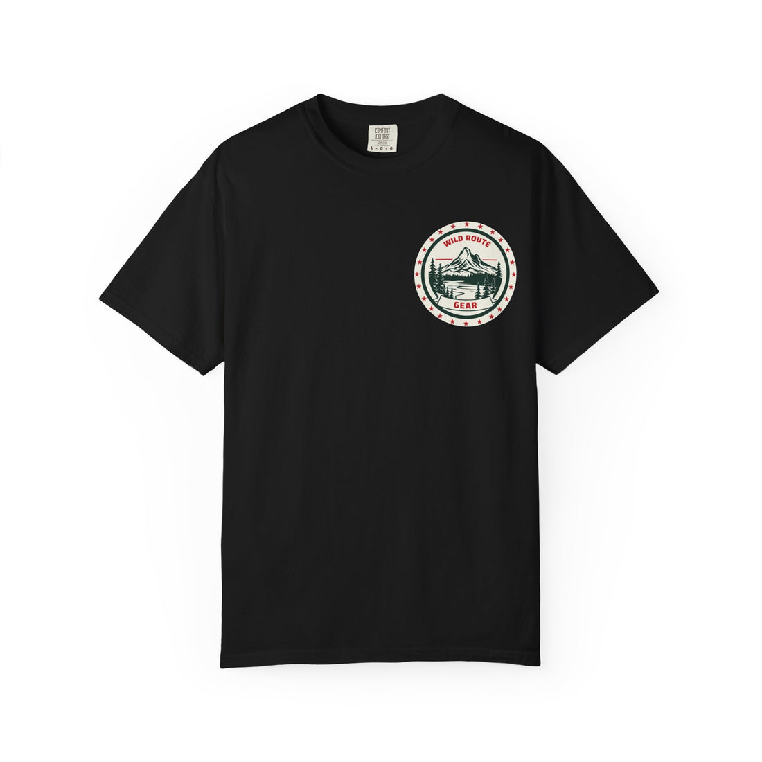 T-Shirt - Mountain Cabin Retro Badge Tee (Est. 1985)