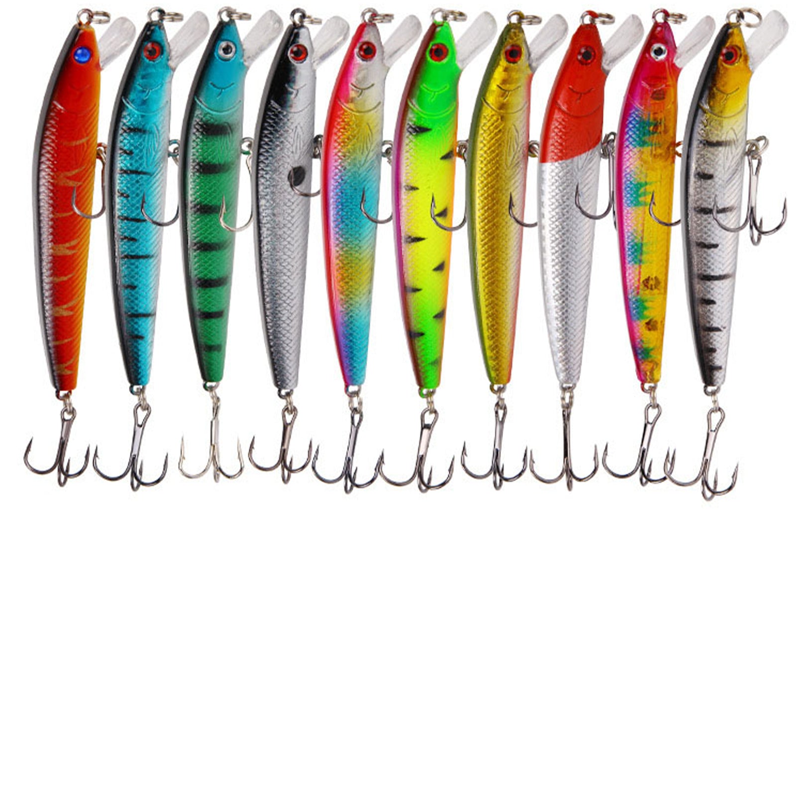 Bionic Plastic Fishing Lures 10-Piece New Lure Set