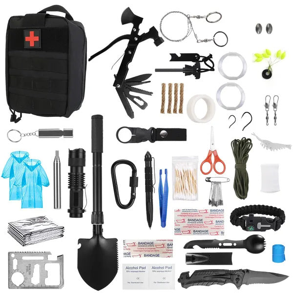 121-Piece Survival Kit – Tactical Emergency & First Aid Gear