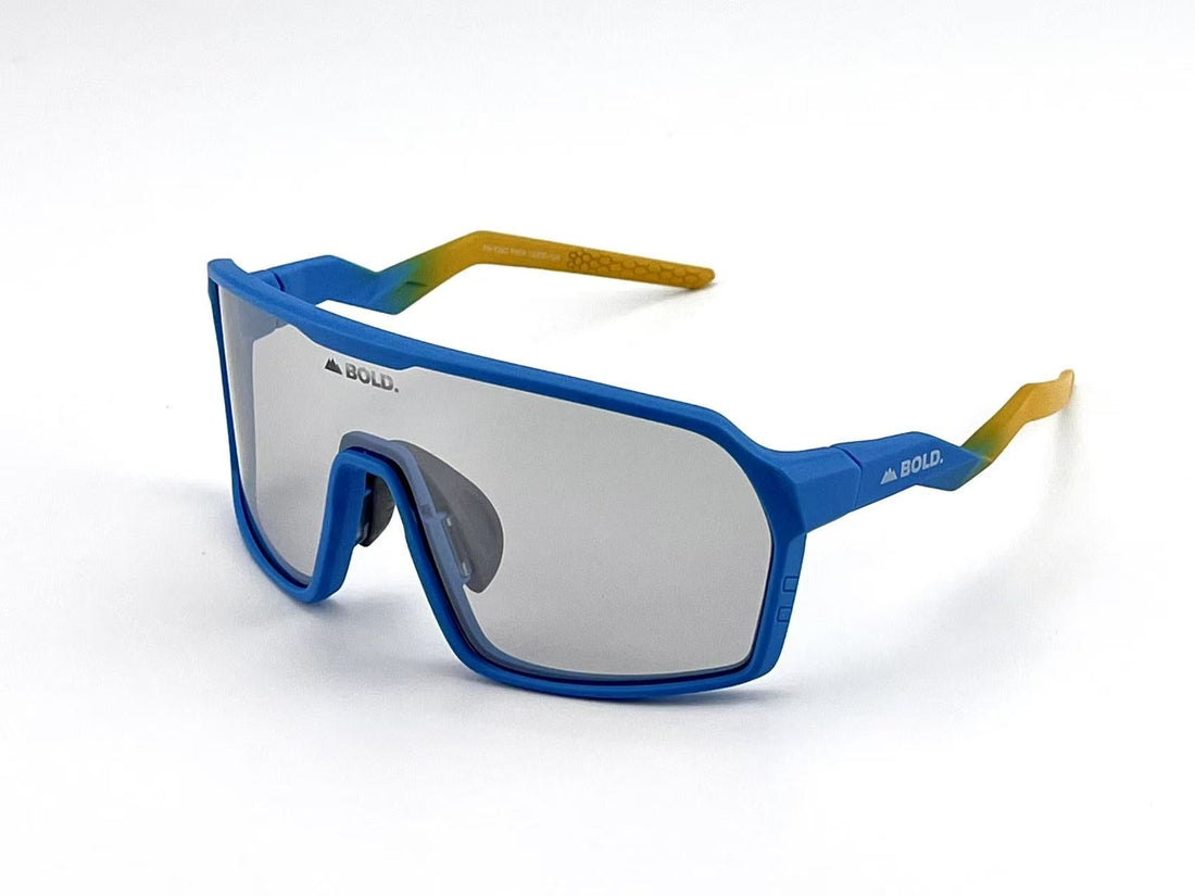 BOLD Glow Photochromic Sunglasses – Aqua Frame