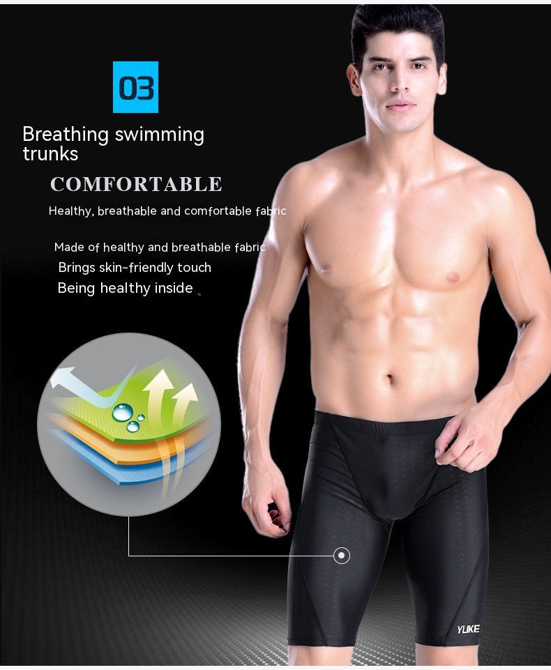 Men's Swim Cap & Goggles Set – Waterproof Training Gear