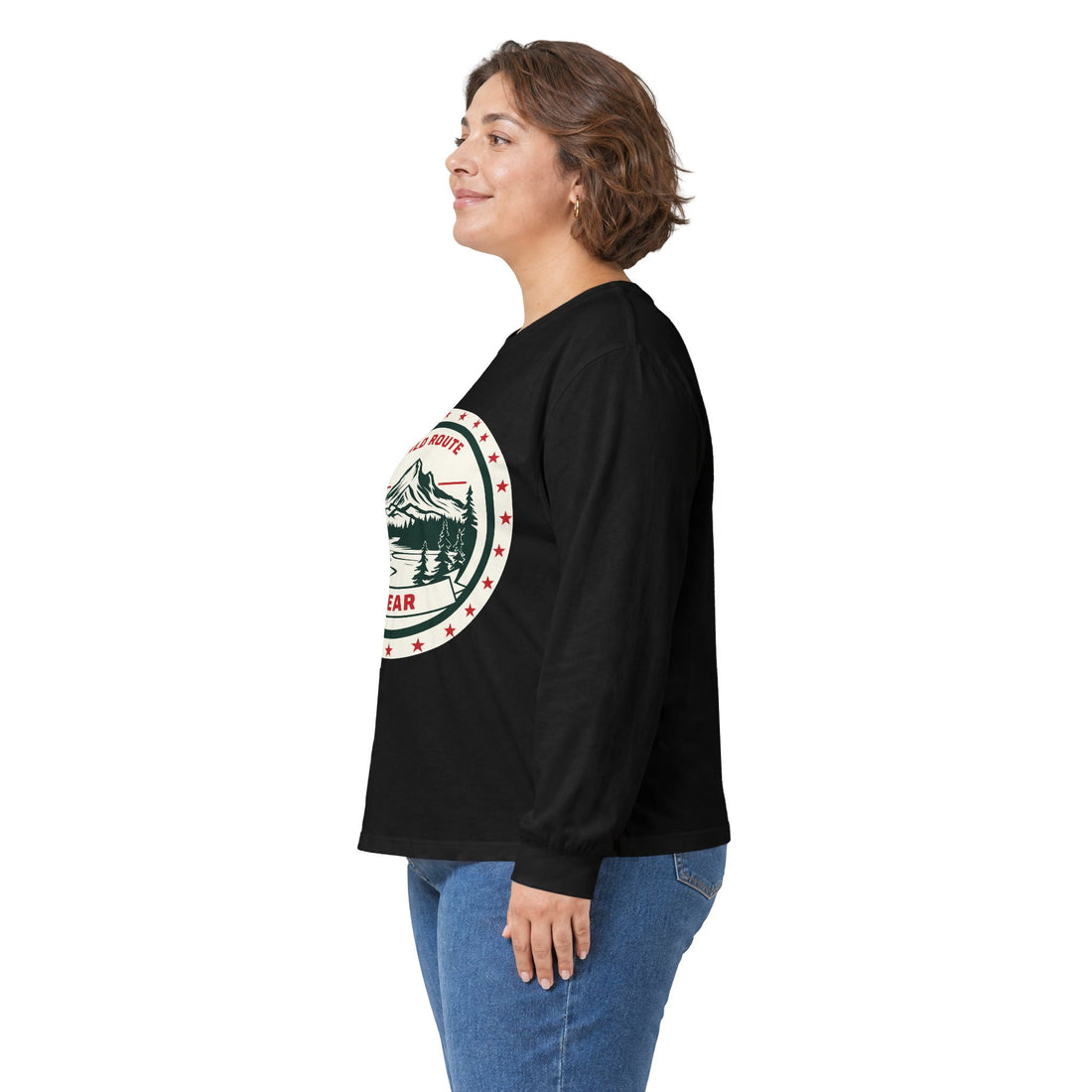 Long Sleeve Tee — Wild Route Gear Mountain Logo