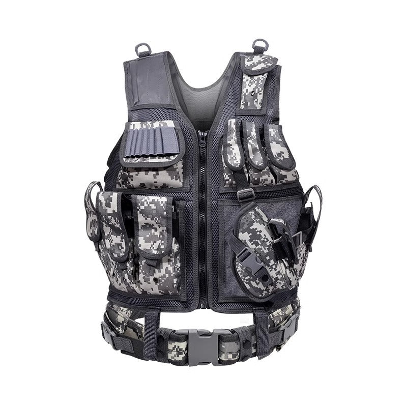 Tactical Grid Vest – 6000D Nylon Multi-Pocket Hunting Vest