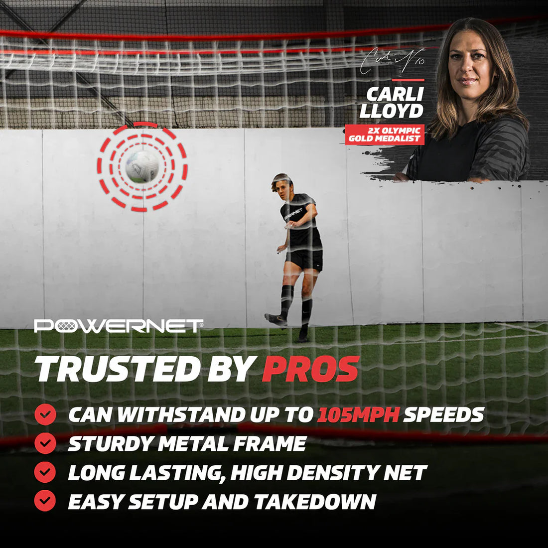 Powernet Portable 24x8 FT Soccer Goal