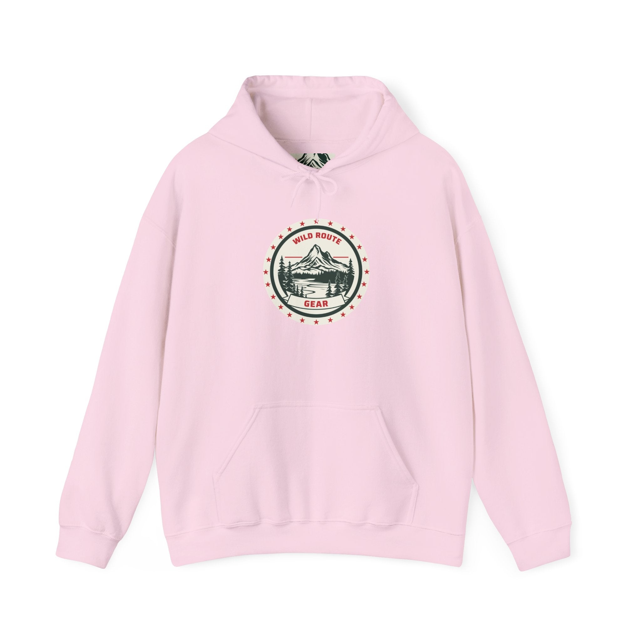 Adventure Bear Hoodie — Scenic Mountain Camp Graphic Sweatshirt