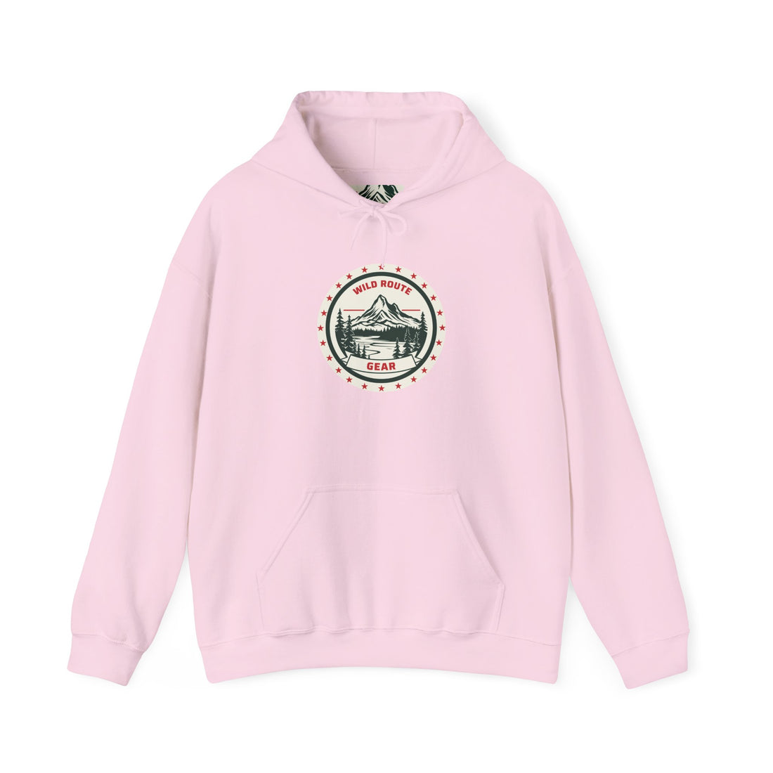 Adventure Bear Hoodie — Scenic Mountain Camp Graphic Sweatshirt