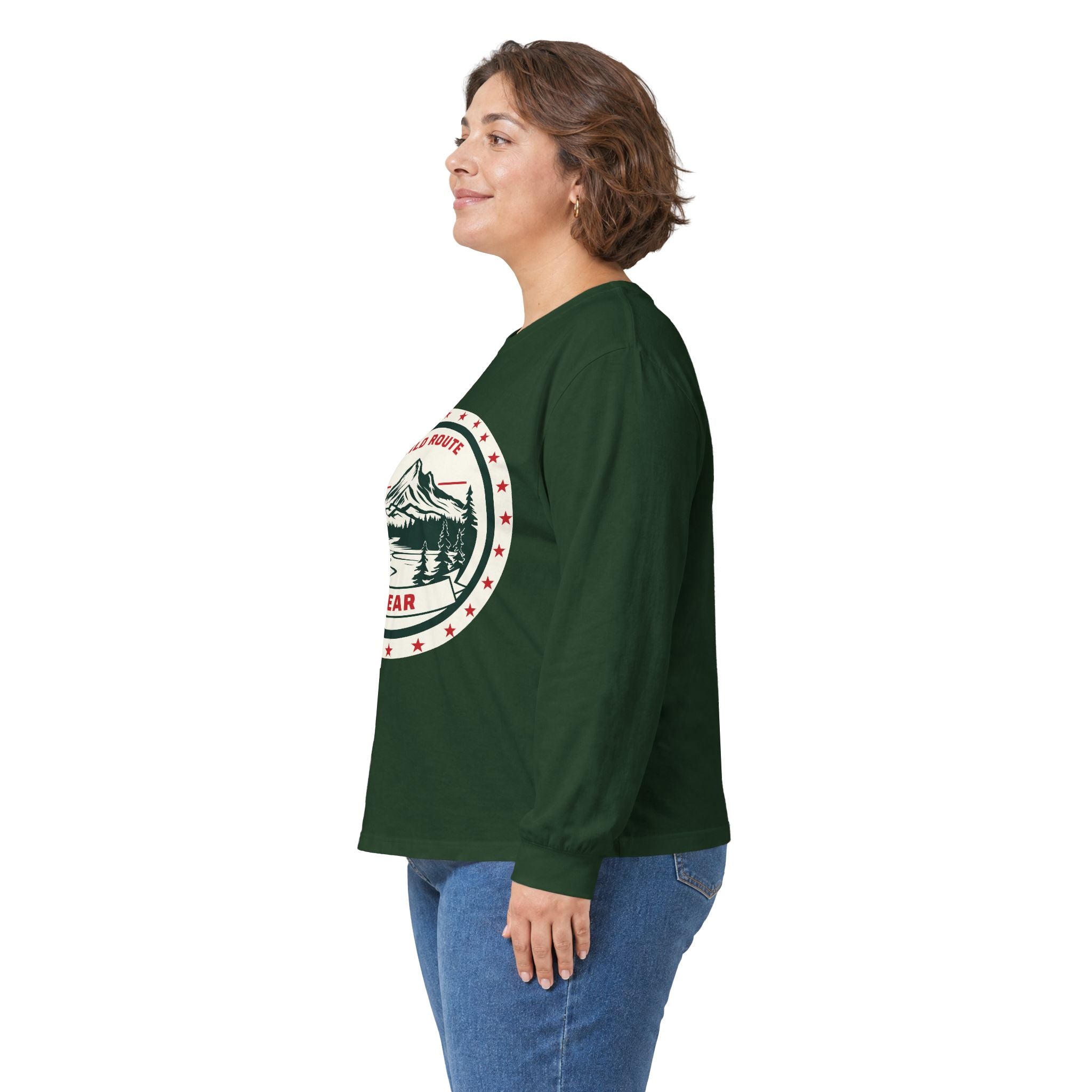 Long Sleeve Tee — Wild Route Gear Mountain Logo