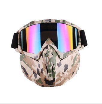 Ski & Snowboard Goggles with Detachable Face Mask – Windproof Set