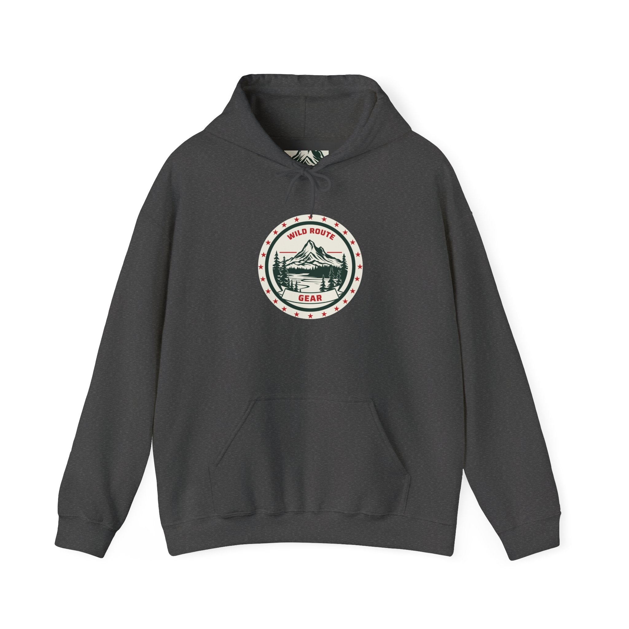 Adventure Bear Hoodie — Scenic Mountain Camp Graphic Sweatshirt