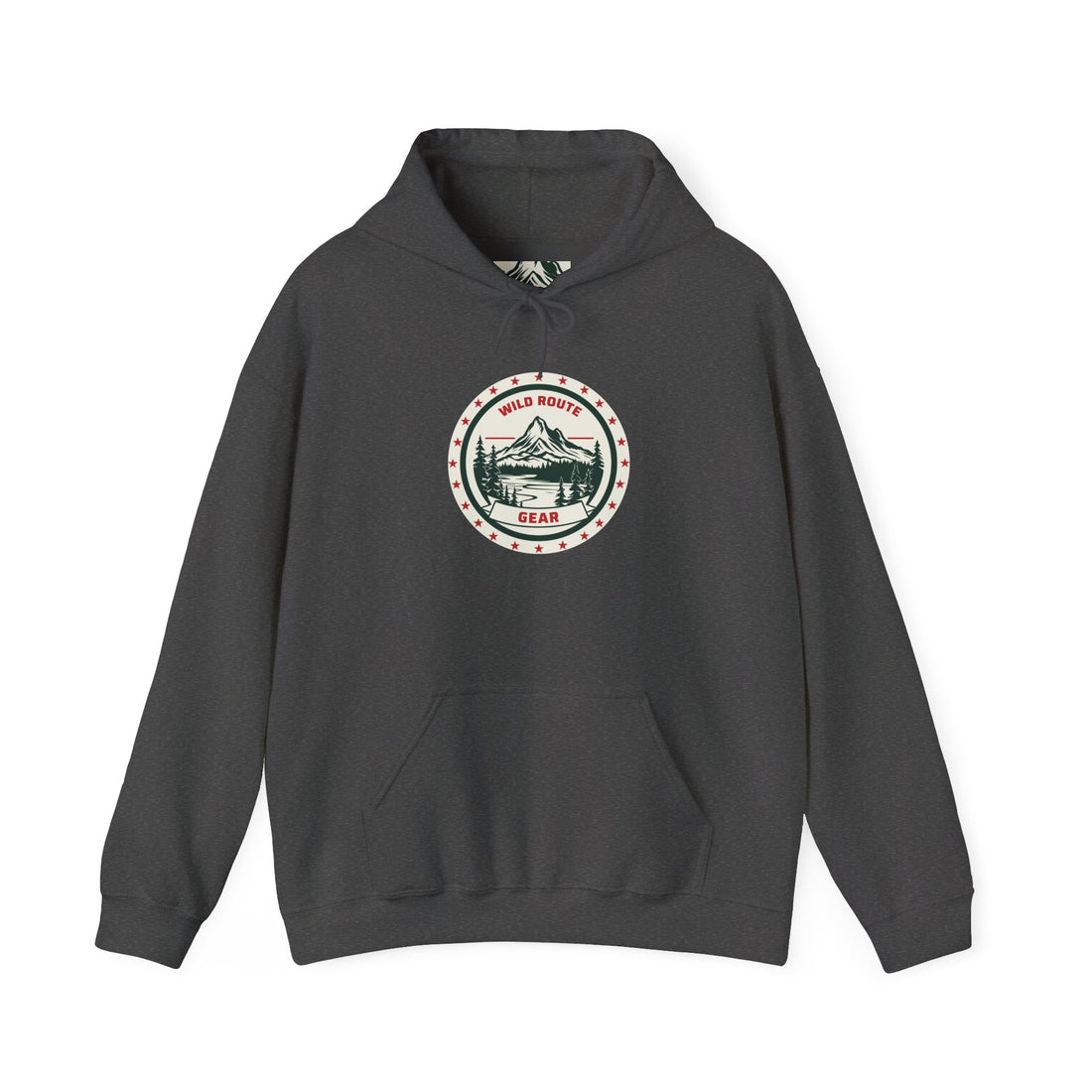 Adventure Bear Hoodie — Scenic Mountain Camp Graphic Sweatshirt