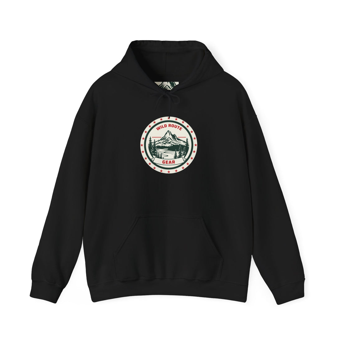 Adventure Bear Hoodie — Scenic Mountain Camp Graphic Sweatshirt
