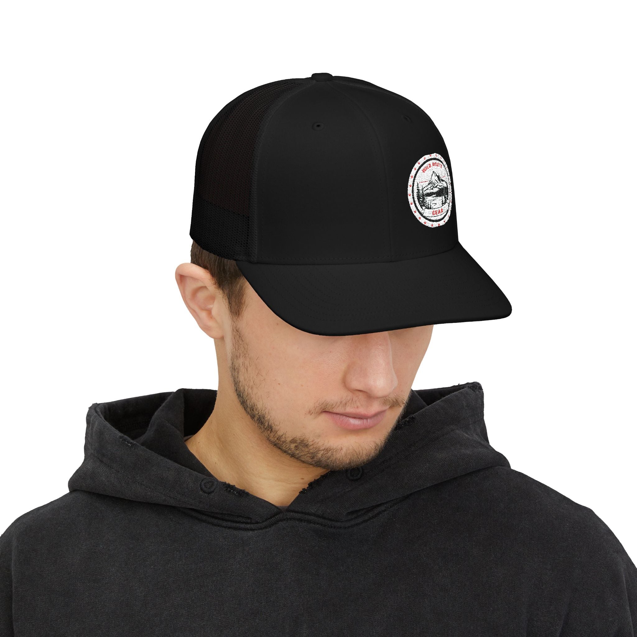 Trucker Cap - Vintage Mountain Patch Snapback