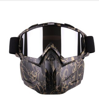 Ski & Snowboard Goggles with Detachable Face Mask – Windproof Set