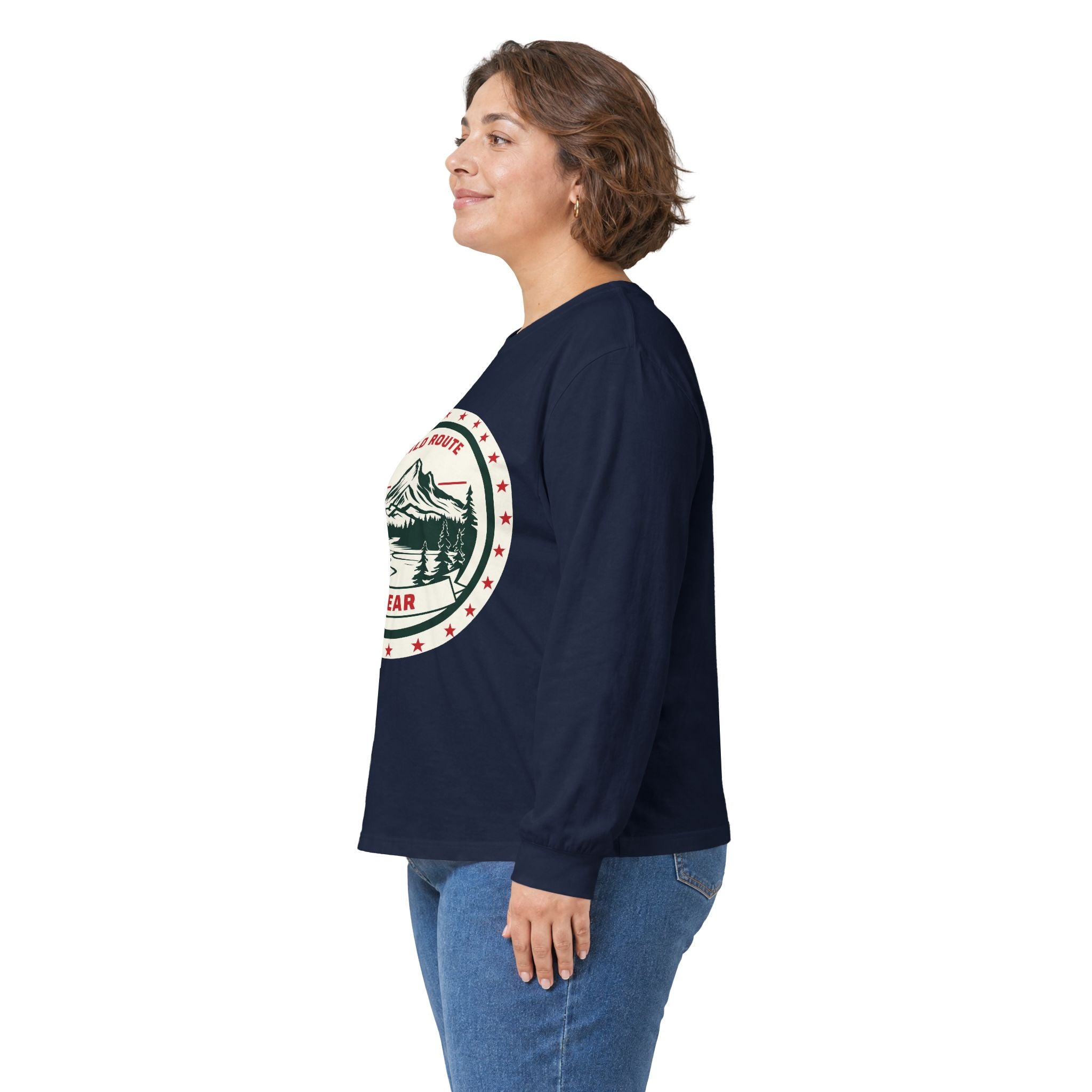 Long Sleeve Tee — Wild Route Gear Mountain Logo