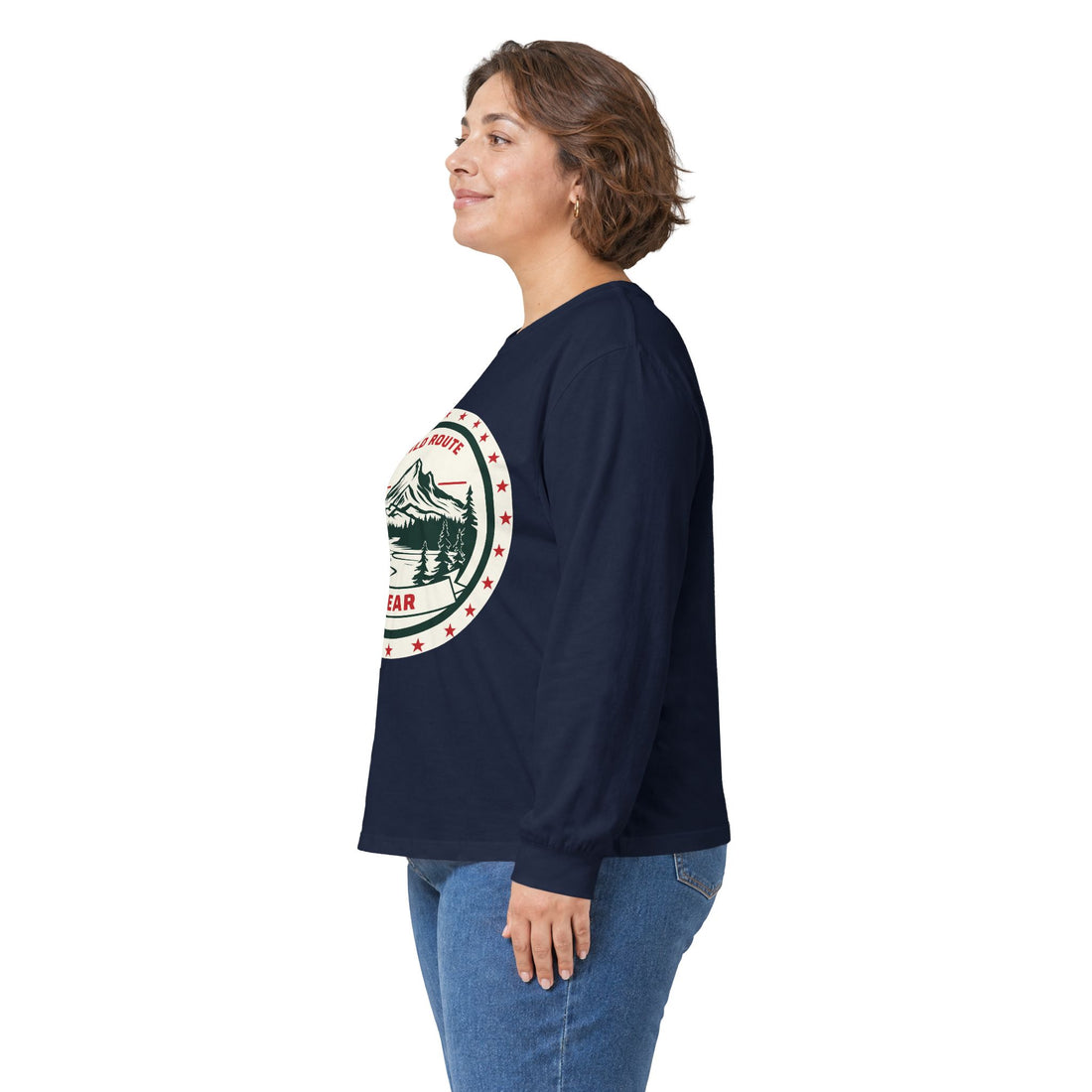 Long Sleeve Tee — Wild Route Gear Mountain Logo