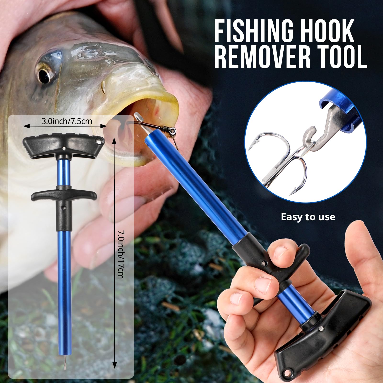 PLUSINNO Fishing Backpack with Tackle Boxes, Waterproof Fishing Sling Tackle Bag For Fishing Gear With Rod Holder, Fishing Gifts for Men With Fishing lures, Fishing pliers, Fish Lip Gripper.