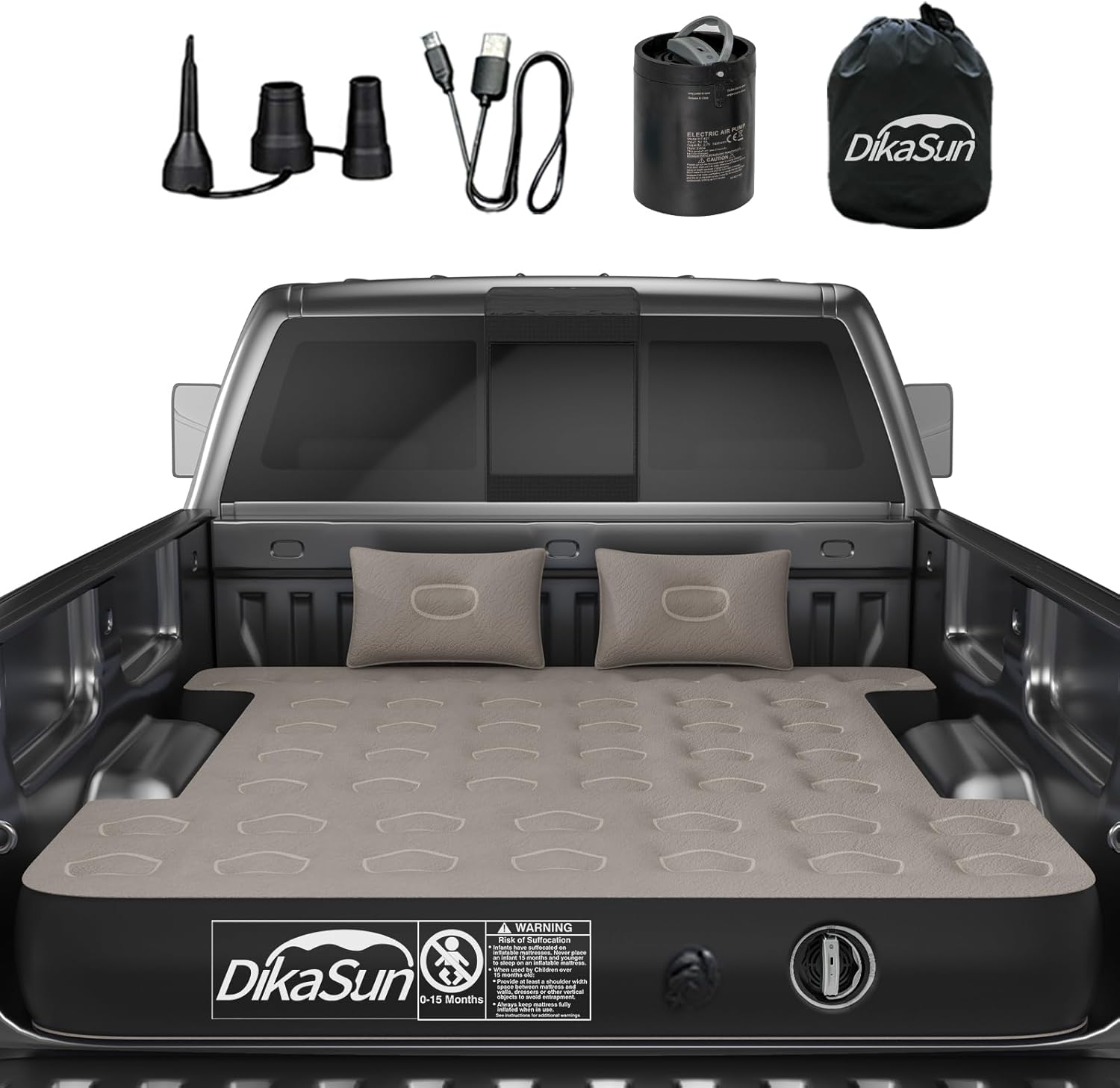 DikaSun Dodge 5.5-5.8ft | 6-6.5 ft  Truck Bed Air Mattress