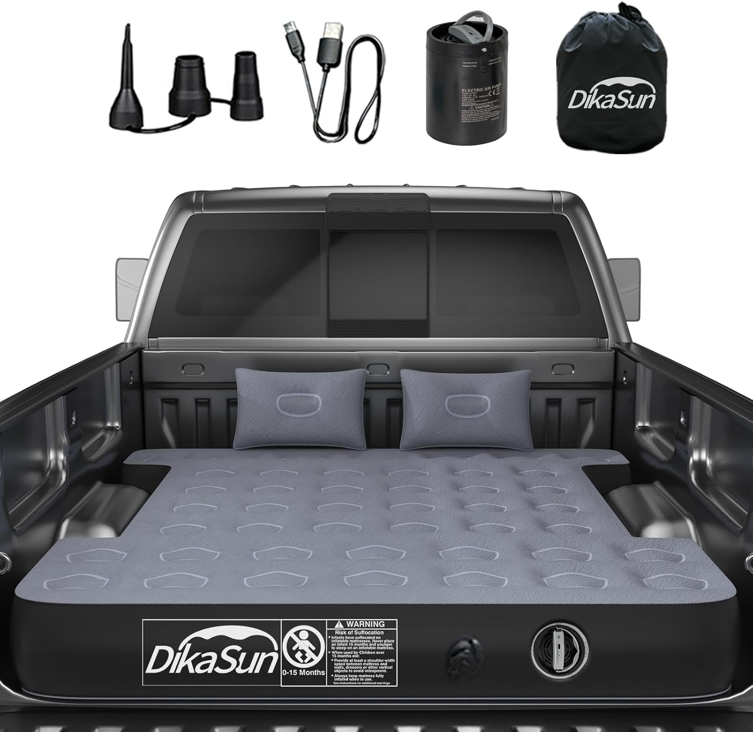 DikaSun Dodge 5.5-5.8ft | 6-6.5 ft  Truck Bed Air Mattress