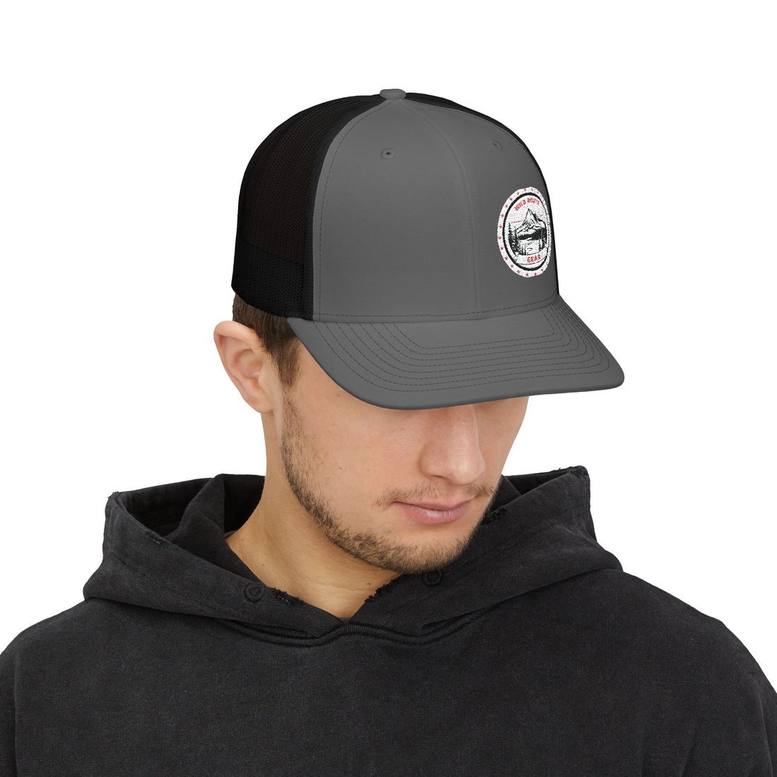 Trucker Cap - Vintage Mountain Patch Snapback